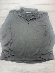 Greg Norman Pullover Mens Large Gray Long Sleeve 1/4 Zip Golf Top Stretch