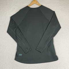 Lululemon Ventilated Hiking Shirt Long Sleeve Men Large Green Zip Pockets