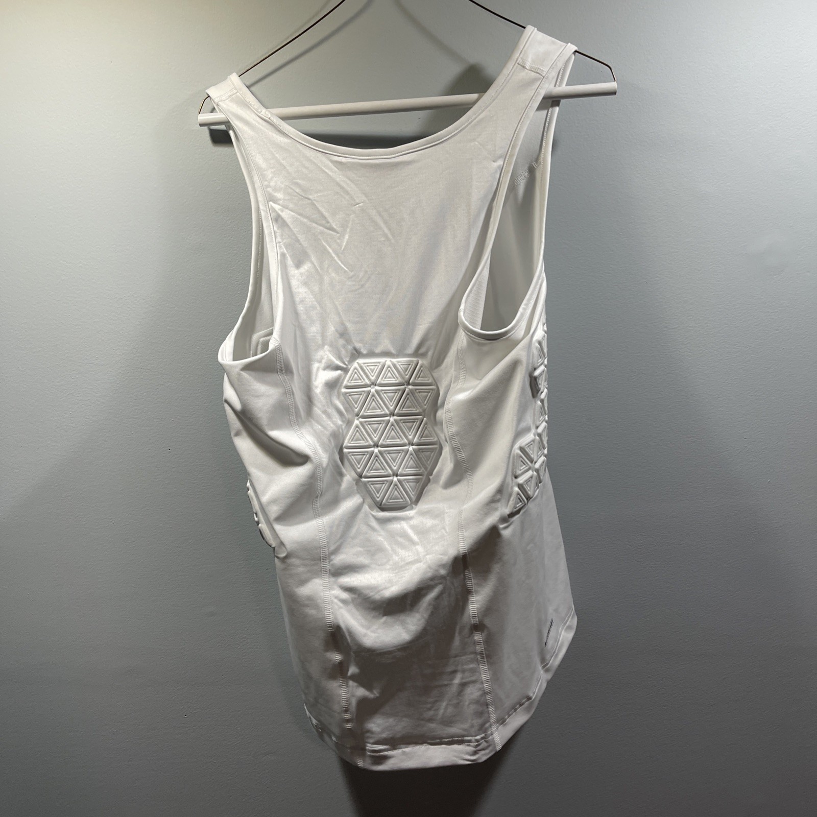 Adidas Padded Tank Top Mens XL White Compression Sports Training Shirt NWT gallery