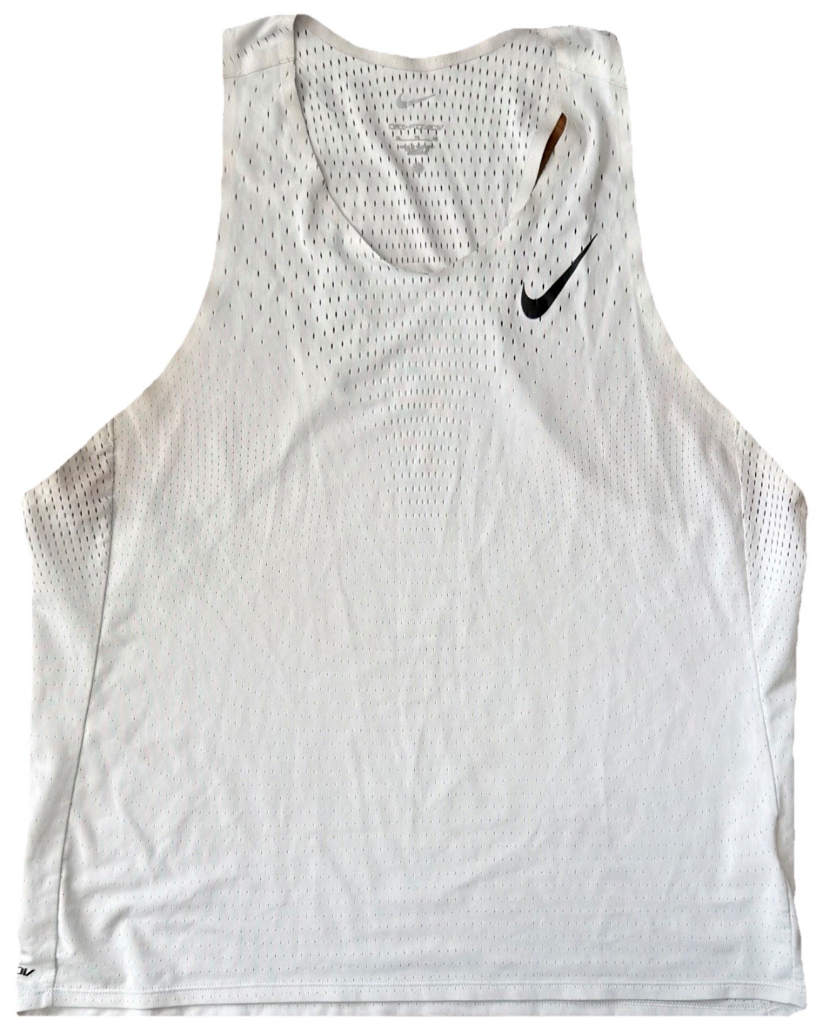 Nike ADV Aeroswift Racing Running Singlet Tank Top FN4231-121 White Men’s XL gallery