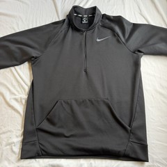 Nike Dri Fit Quarter Zip Mens Medium Black Jacket