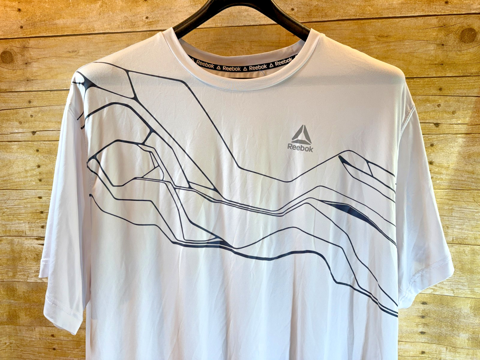 REEBOK PLAY DRY PERFORMANCE TEE T-SHIRT TENNIS RUNNING WHITE MEN'S 2XL ⭐️EUC⭐️ gallery