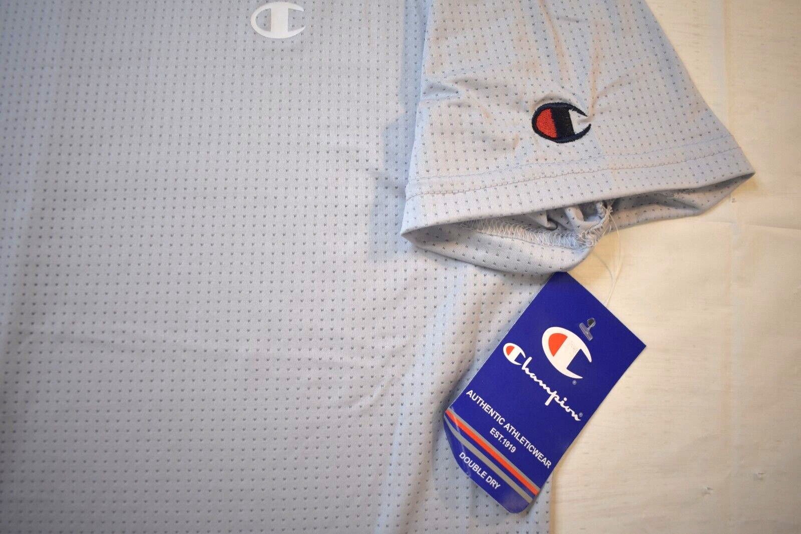 Champion Authentic Activewear Mens Light Gray Breathable Mesh Shirt NWT XL gallery