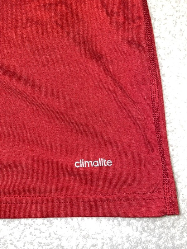 Adidas Red Ultimate Tee Mens sz 2XL Polyester *SEE PICTURES* gallery