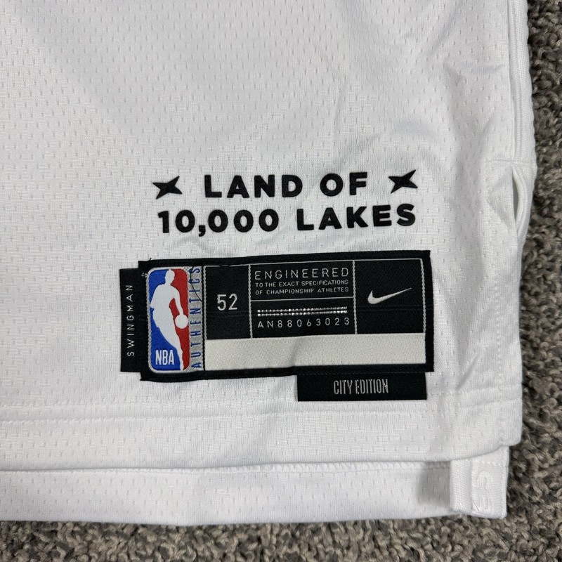 Nike Anthony Edwards Timberwolves City Edition Basketball Jersey Men Size XL 52 gallery