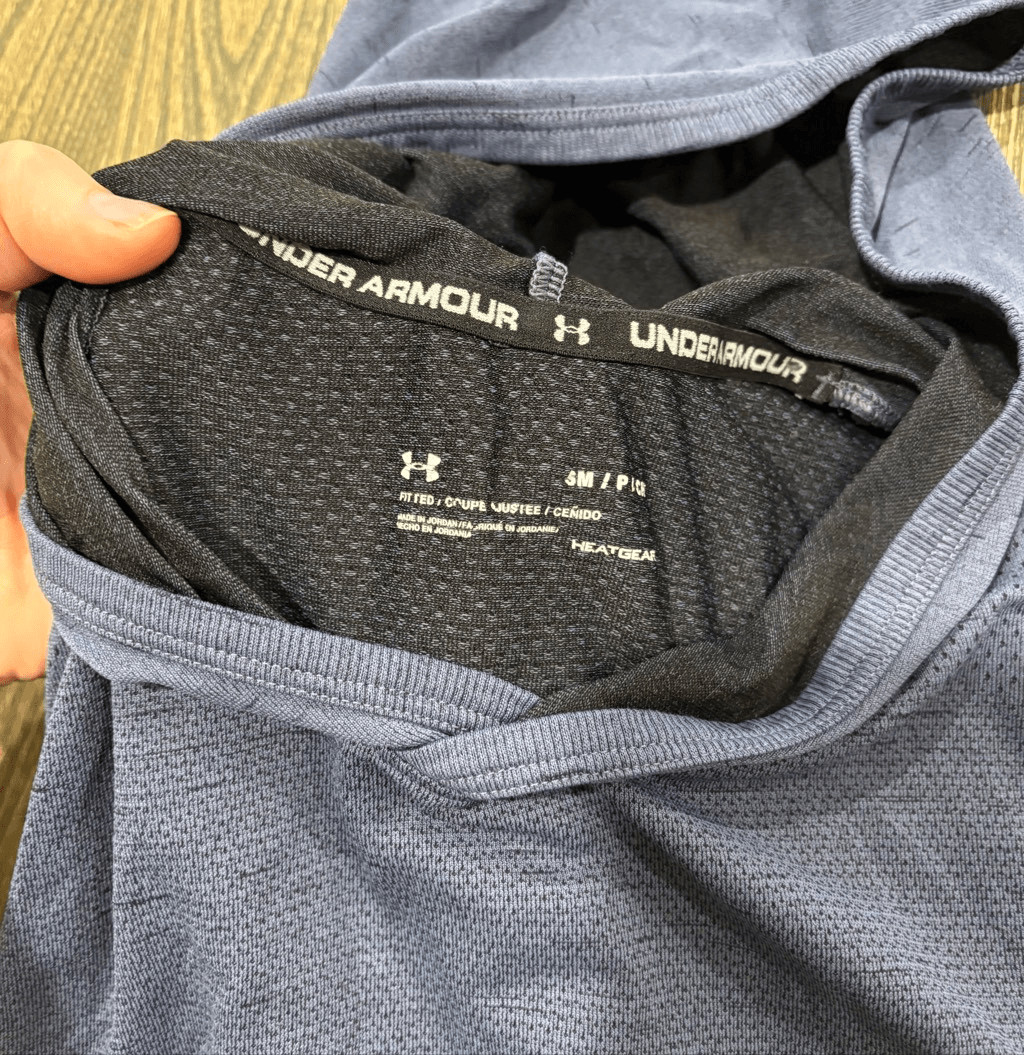 Under Armour Mens Seamless Sleeveless Hoodie Fitted Pullover Blue Ink Size SM gallery