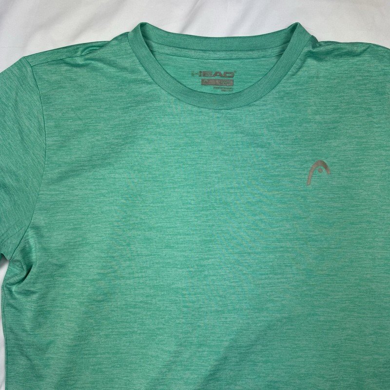 HEAD Men's Hypertek Crewneck Gym Tennis Workout Athletic Shirt Green L gallery
