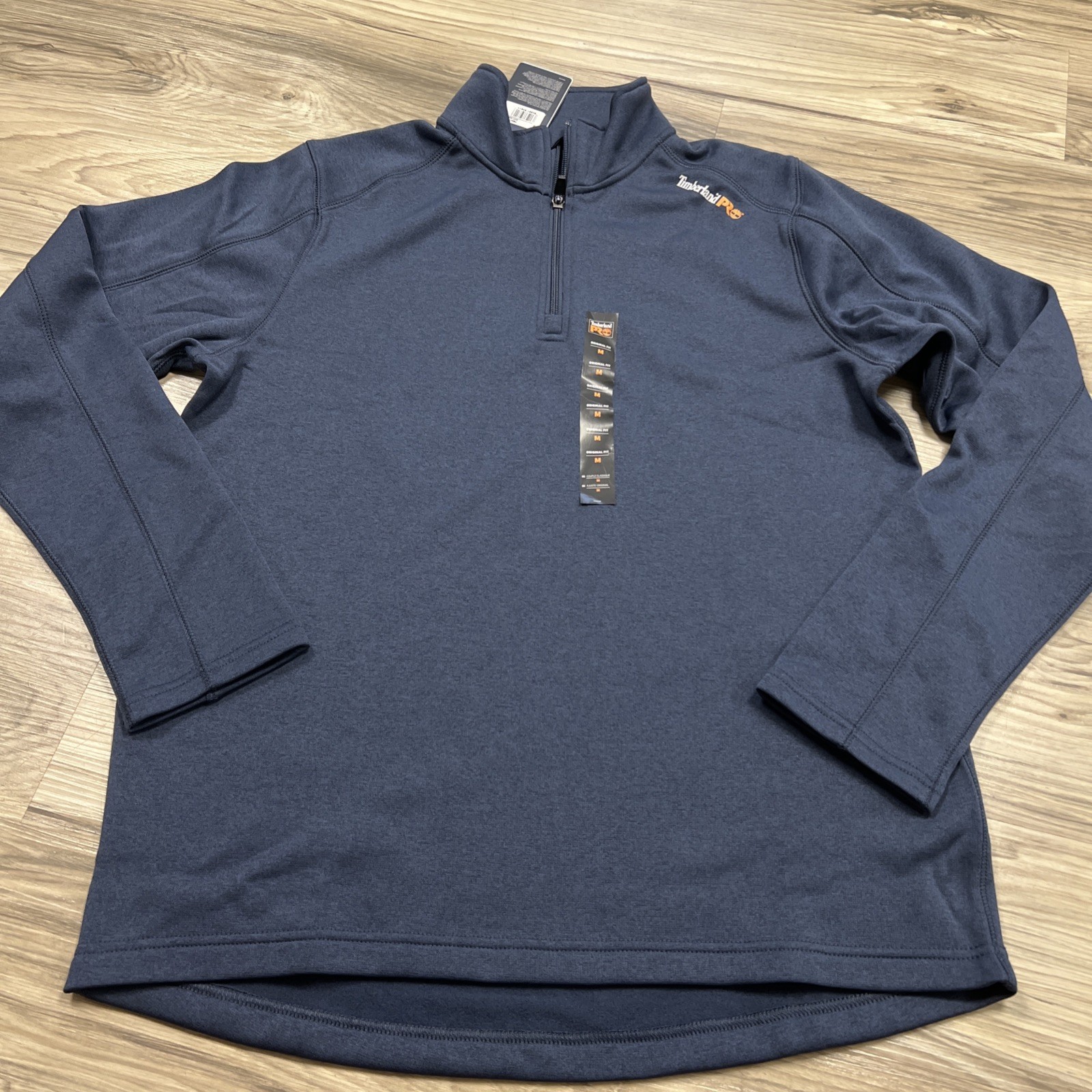 Timberland PRO Understory Quarter-Zip Navy Heather Men's Size Medium A112J NWT gallery
