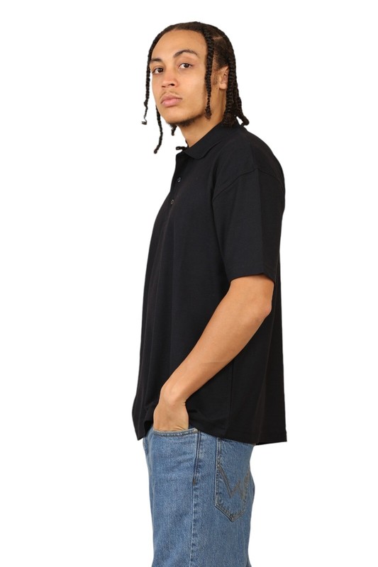 3 Pack Mens polo shirt 50/50 Polo Shirts Plain Unisex Men Tee T Shirt cotton gallery