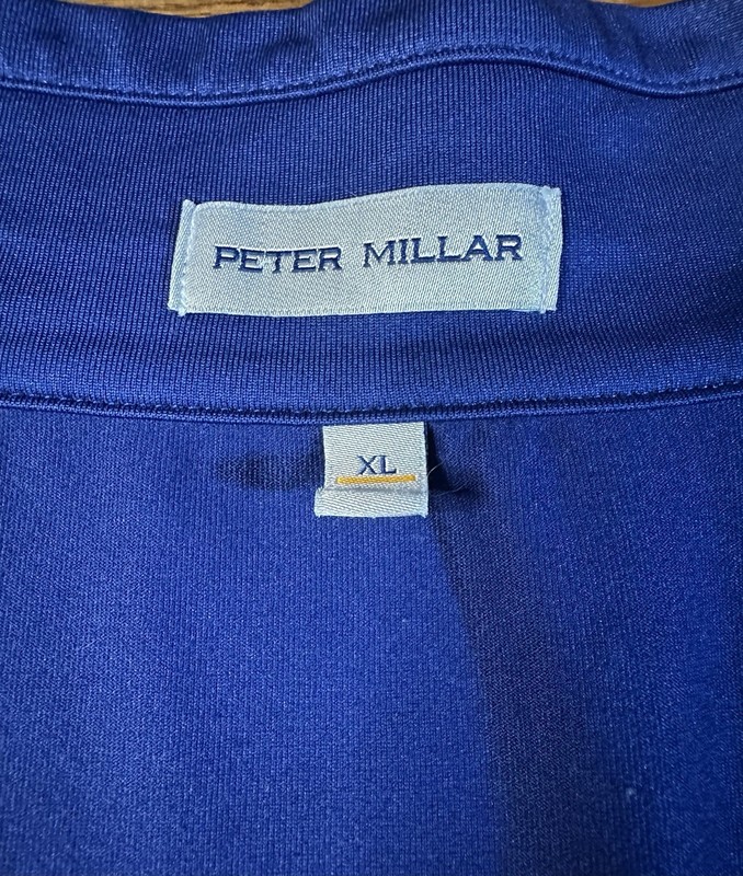 Peter Millar Verge Camo Performance 1/4 Zip Sweater Pullover Mens XL Conway Farm gallery