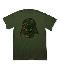 Fifth Sun Mens Camo Vader Graphic T-Shirt, Green, Small