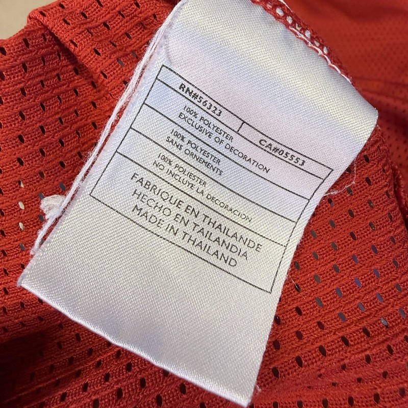 Vintage Y2K Nike Basketball Jersey Mesh Tank Top Sleeveless Shirt Men Medium Red gallery