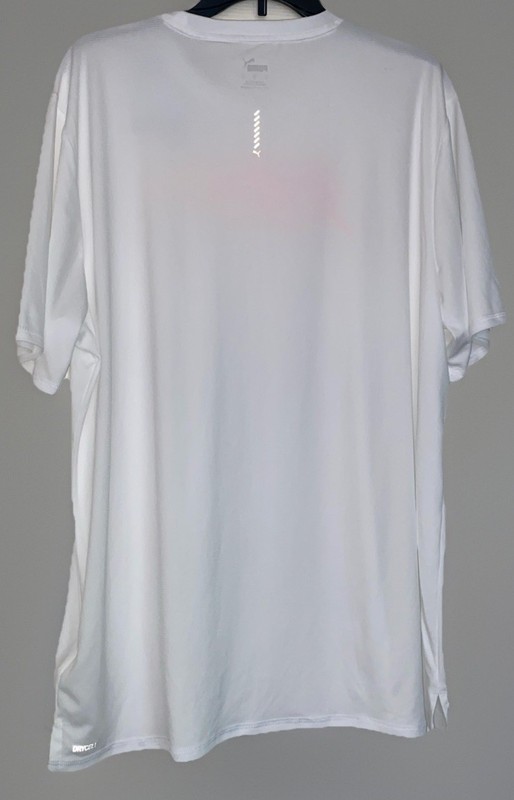 Size XL-PUMA Mens Crew Neck Short Sleeve Active T-Shirt Puma White NWT gallery