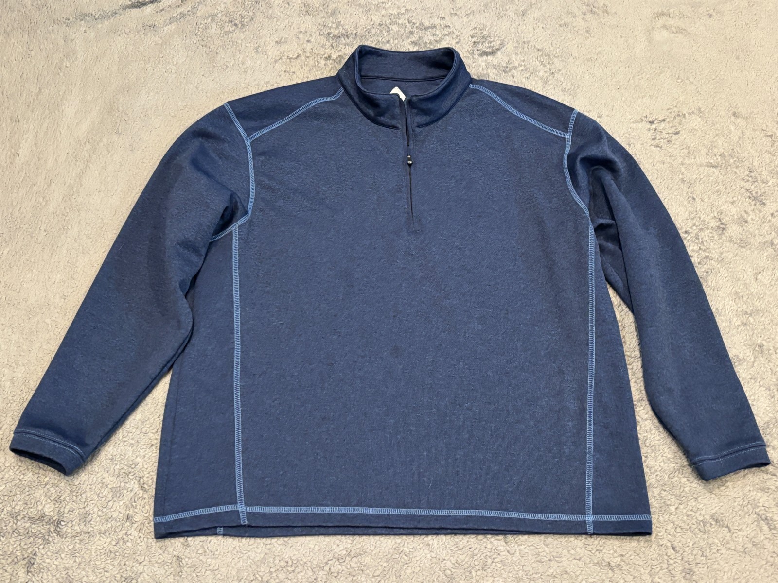 Bolle Tech 1/4 Zip Sweater Mens Large Blue Long Sleeve Pullover Active Stretch gallery