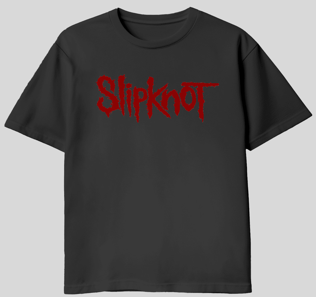 Slipknot Inspired Minimalist Shirt | Heavy Metal Typography Tee | Simple Band St gallery