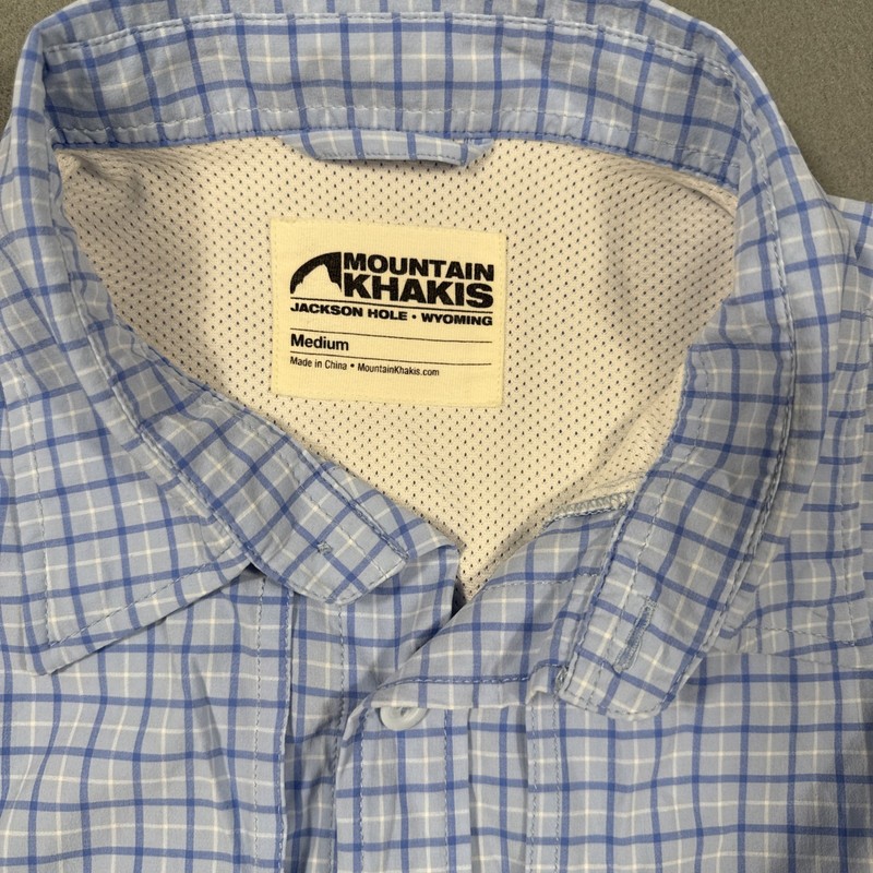Mountain Khakis Shirt Mens MEDIUM Performance Camping Fishing POCKETS Vented gallery
