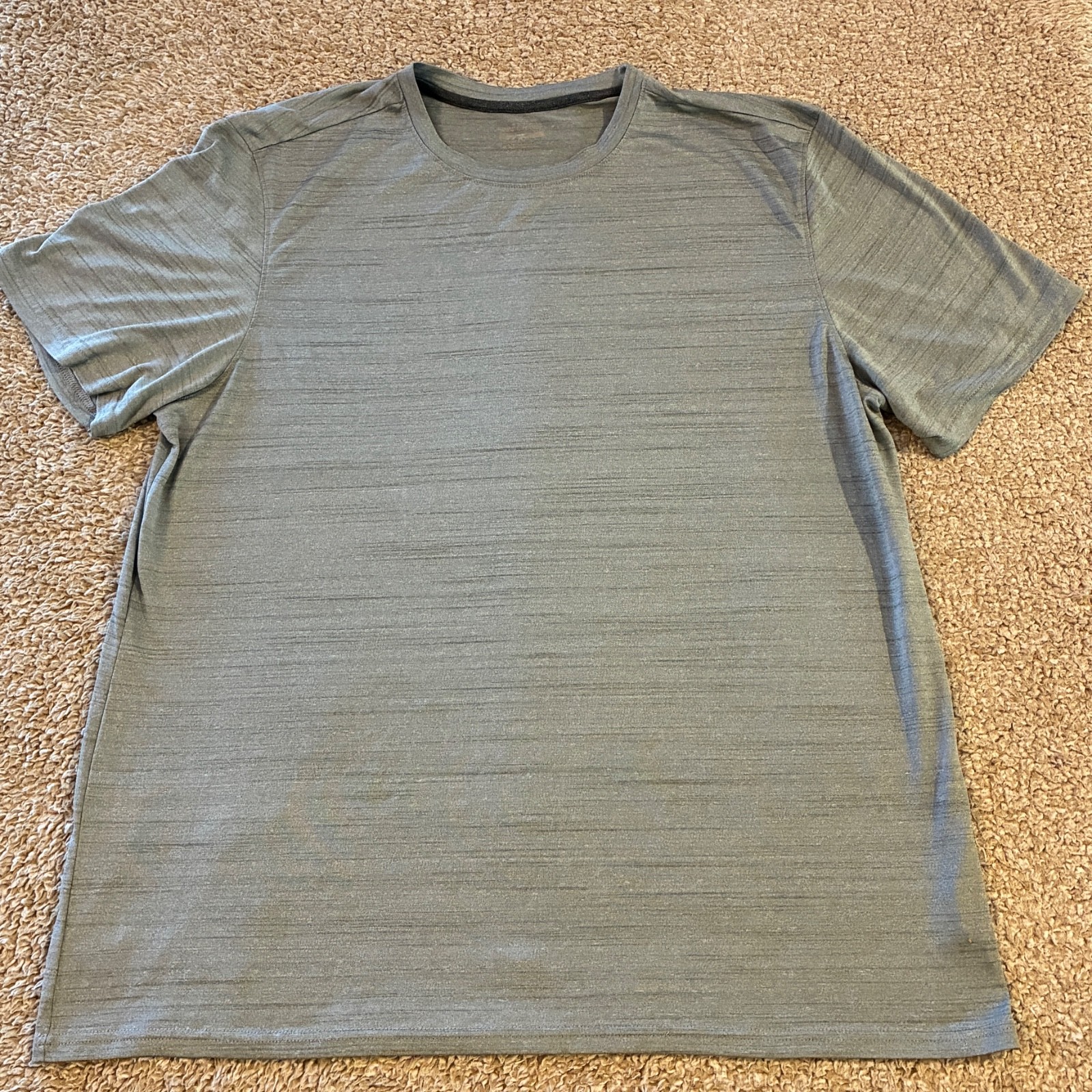 BCG Performance T‑Shirt Heathered Space Dye Gray Moisture Wicking Men’s XL gallery