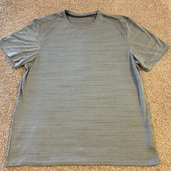 BCG Performance T‑Shirt Heathered Space Dye Gray Moisture Wicking Men’s XL
