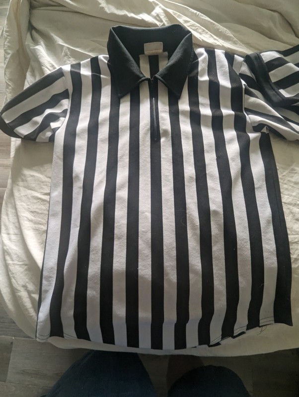 2 Teamwork Athletic Apparel Men 38-40 Referee Umpire Collared Shirt 1/4 Zip Pair gallery