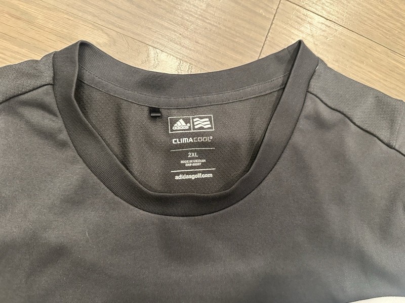 Adidas Golf Clima Cool T-Shirts - Set Of Three - 2XL - 2 Black/1 White gallery