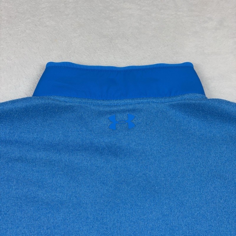 Under Armour ColdGear Golf Long Sleeve Pullover Men XL Blue Mock Neck Thermal gallery