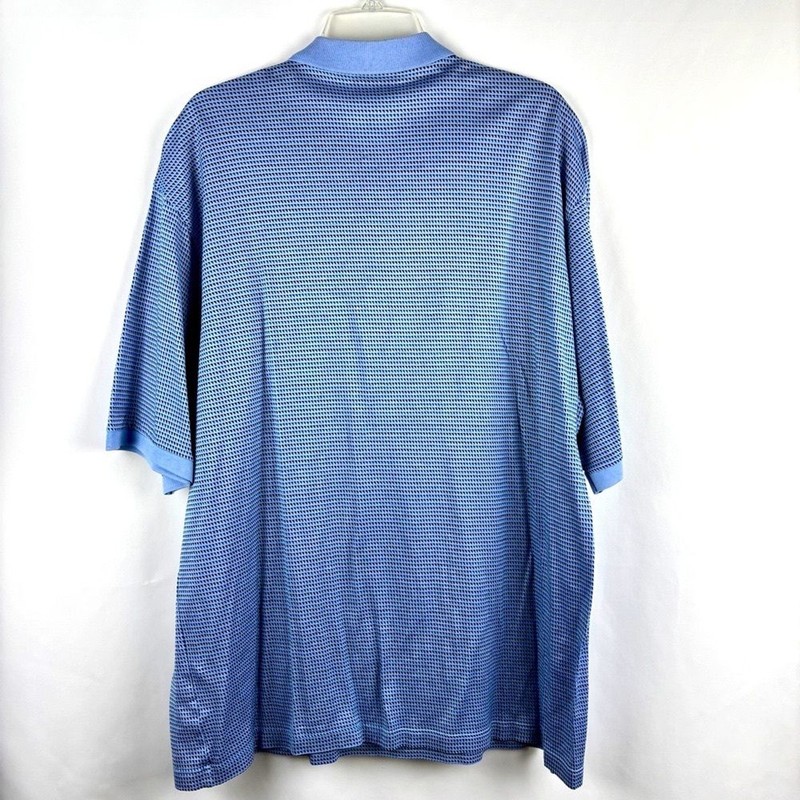 Bobby Jones Collection Polo Blue and Black Shirt with Pocket - XL gallery