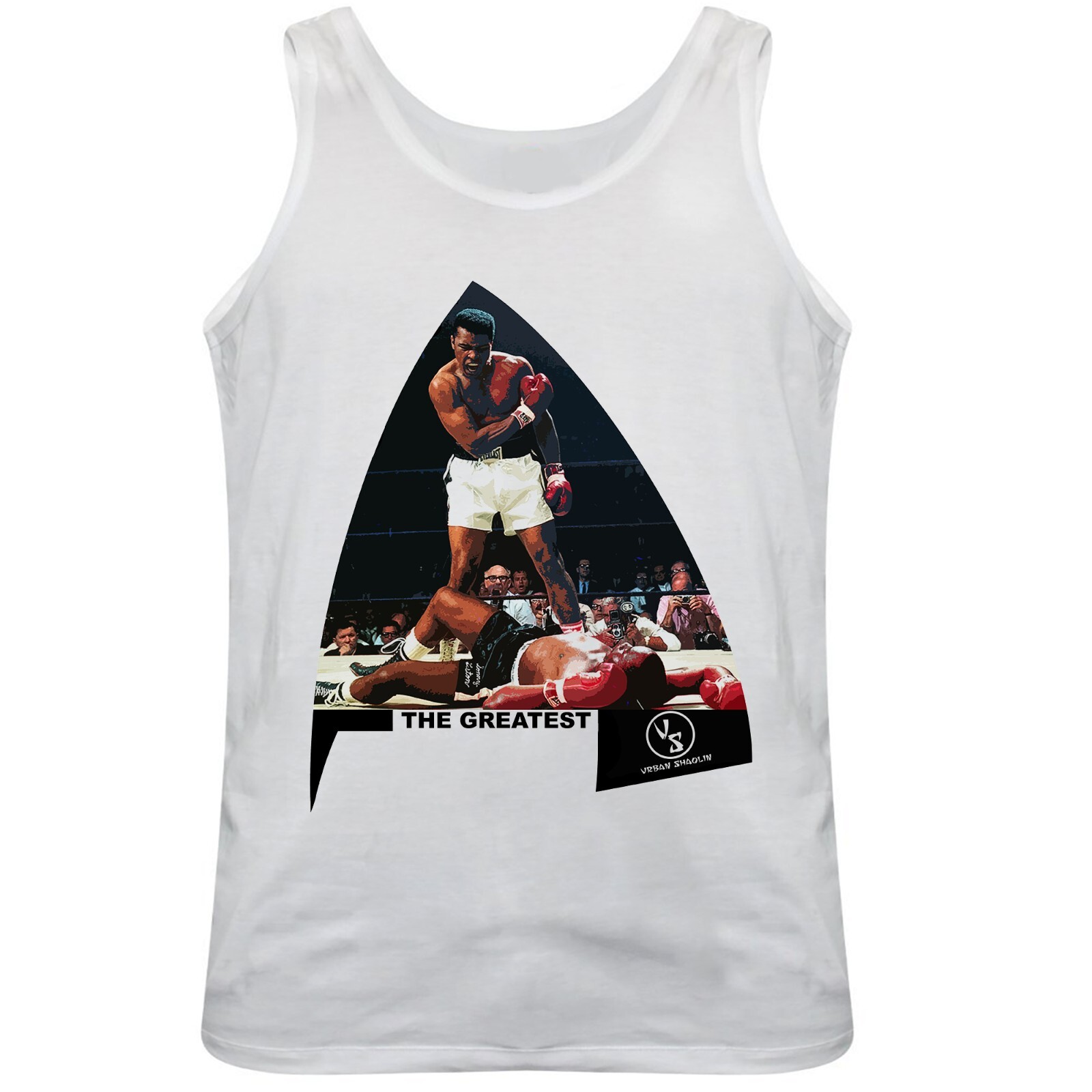 Muhammad Ali Vs Sonny Liston Boxing Vest Top, Regular Fit, White gallery
