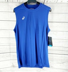 ASICS Mens Blue MotionDry Sleeveless Work Out Tank Top
