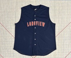 Vintage 90’s Wilson Sleeveless Baseball Softball Jersey Vest XL Longview TX Mesh