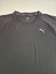 Puma Performance Shirt Mens Size Large Black Short Sleeve Activewear Outdoor Tee