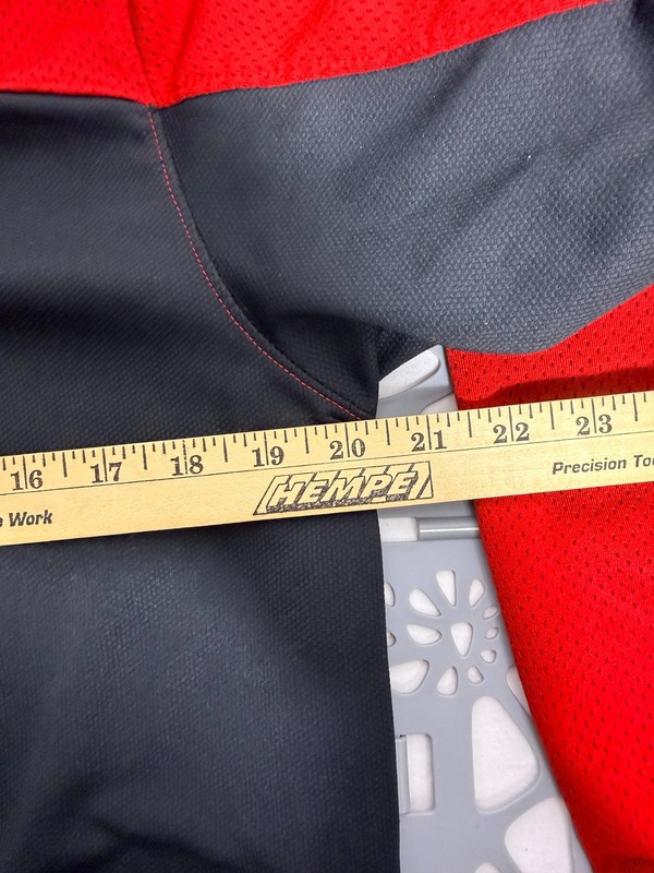 Jordan 1/4 Zip Pullover Mens Medium Gray Red Long Sleeve Mock Neck Training Top gallery