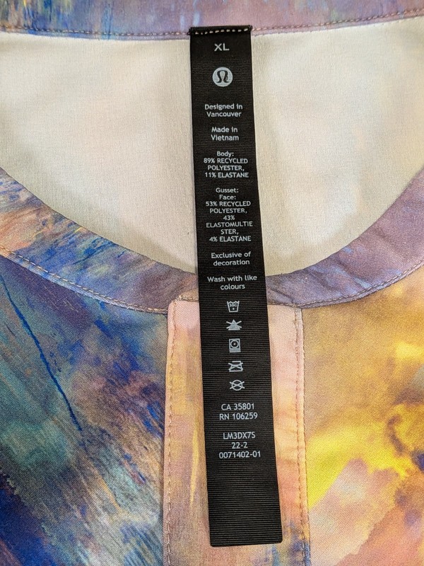 Lululemon Men’s Water-Repellent Hiking Short Sleeve Shirt Altered Nature XL gallery