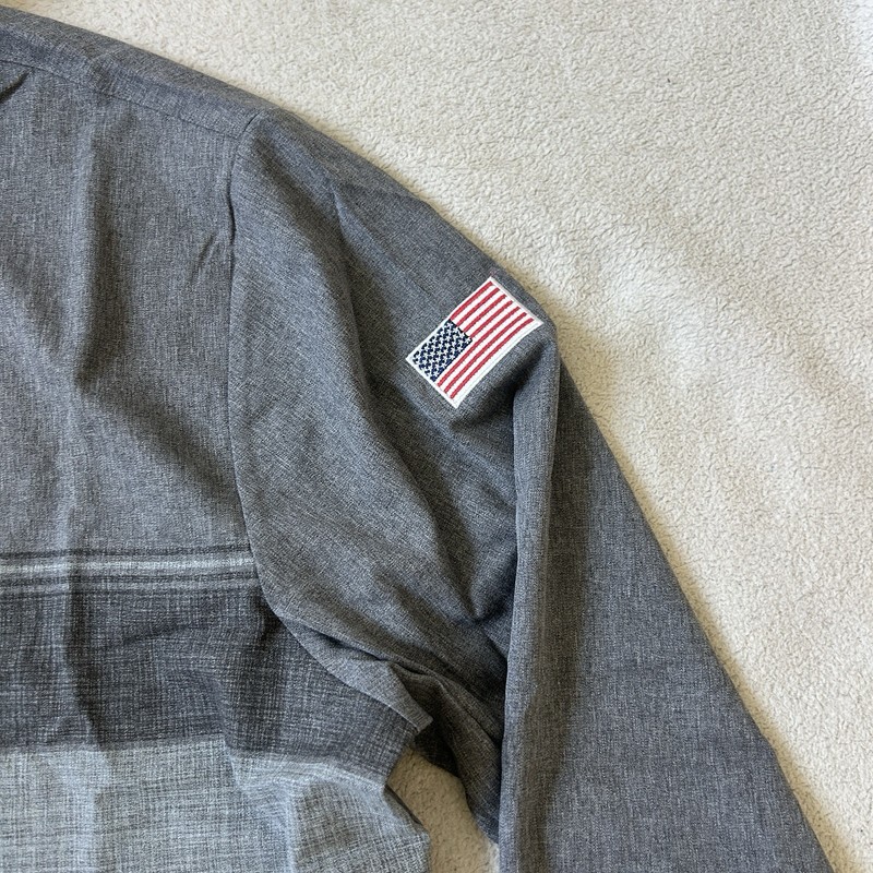 Travis Mathew Balboa men’s XL chest stripe Qtr Zip Long Sleeved Shirt Golf Gray gallery