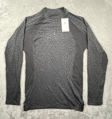 Jordan Dri-FIT ADV Shirt Mens Small Gray Long Sleeve Compression Athletic Top