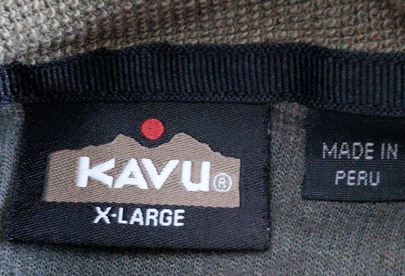 KAVU Quarter Zip Pullover Top Mens XL Granolacore Outdoor Nature Hiking Camping gallery