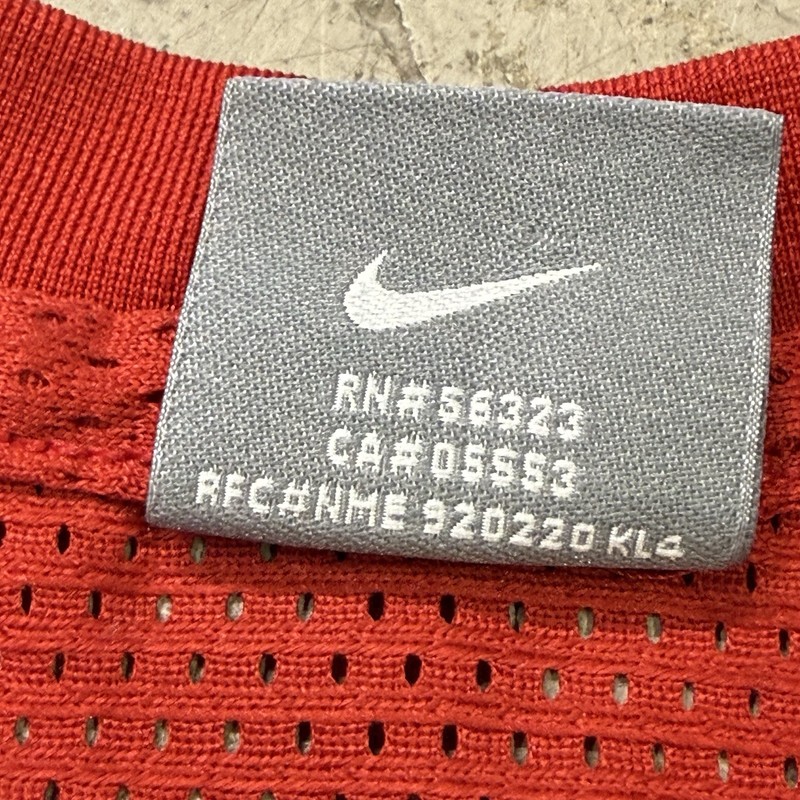 Vintage Y2K Nike Basketball Jersey Mesh Tank Top Sleeveless Shirt Men Medium Red gallery