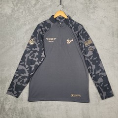 USF Bulls Colosseum 1/4 Zip Mens L Gray OHT Camo Sleeve Performance Pullover