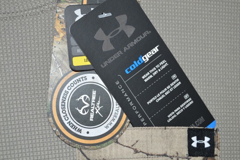 under armour mens ua borderland waffle crew coldgear realtree shirt medium gallery