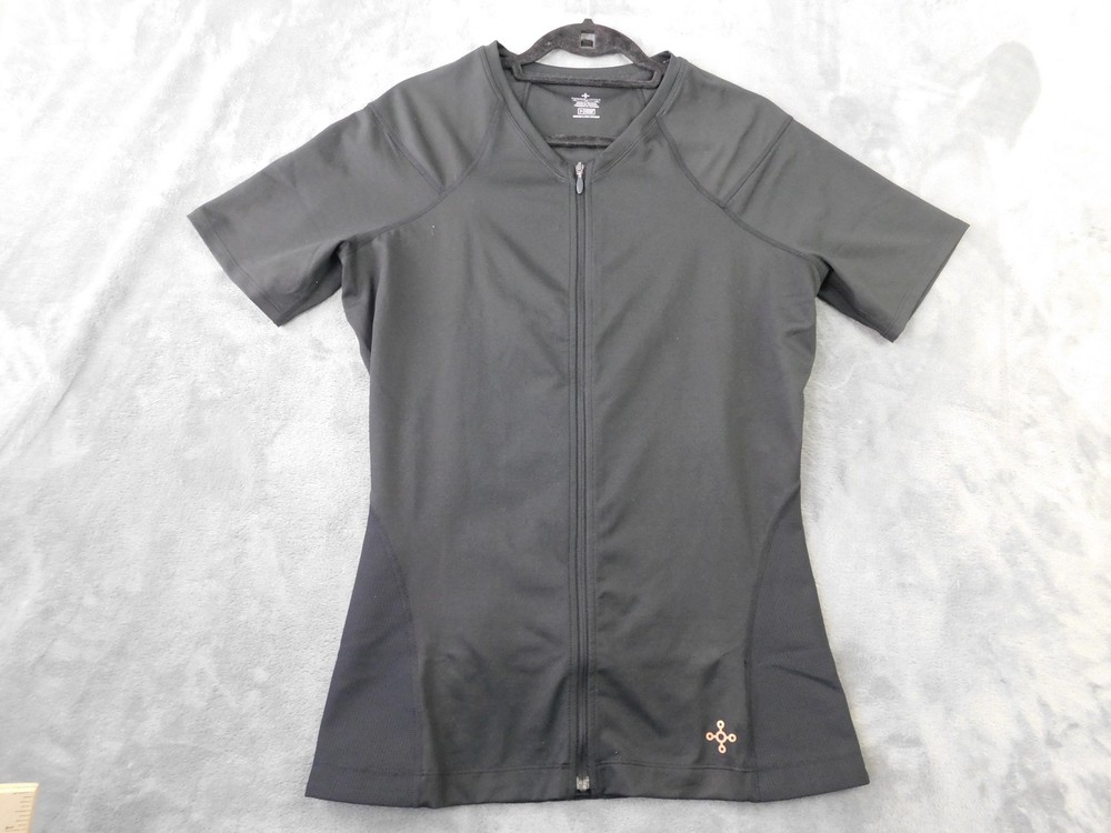 Tommie Copper Shirt Mens XL Black Copper Znergy Full Zip Compression Athletic