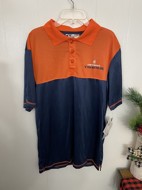 Detroit Tigers M Polo Shirt Mens Medium NWT Genuine Merchandise Baseball Fan gallery