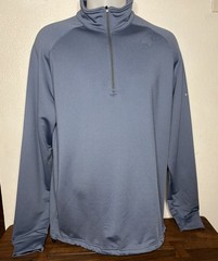 Dunning Golf 1/4 Zip Slate Blue Pullover Performance Mens Size M *EUC*