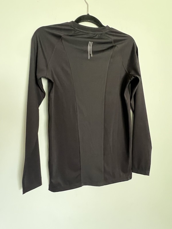 Three Nails Men's Large Long Sleeve Base Layer Performance Black Breathable gallery