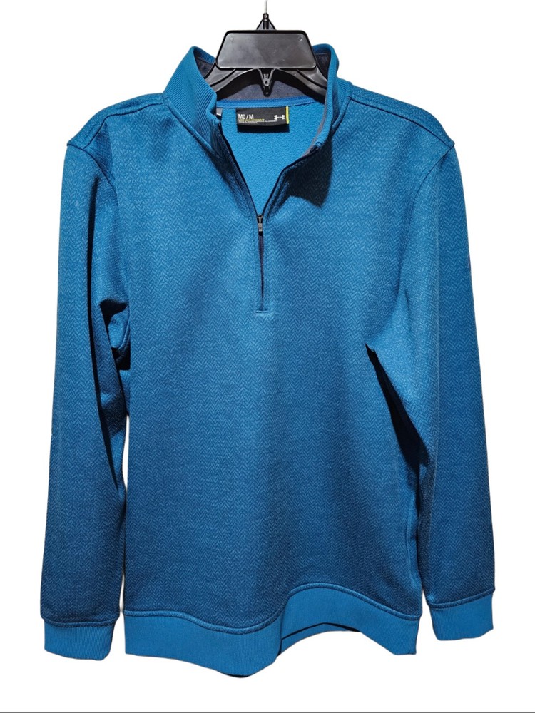 Mens Size Medium Under Armour Storm Sweater Fleece ¼ Zip Longsleve
