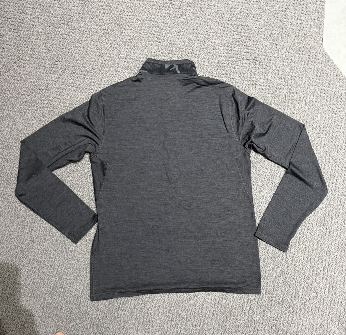Men's GREYSON 1/4 Zip Performance Golf Pullover M DARK HEATHER GRAYISH gallery