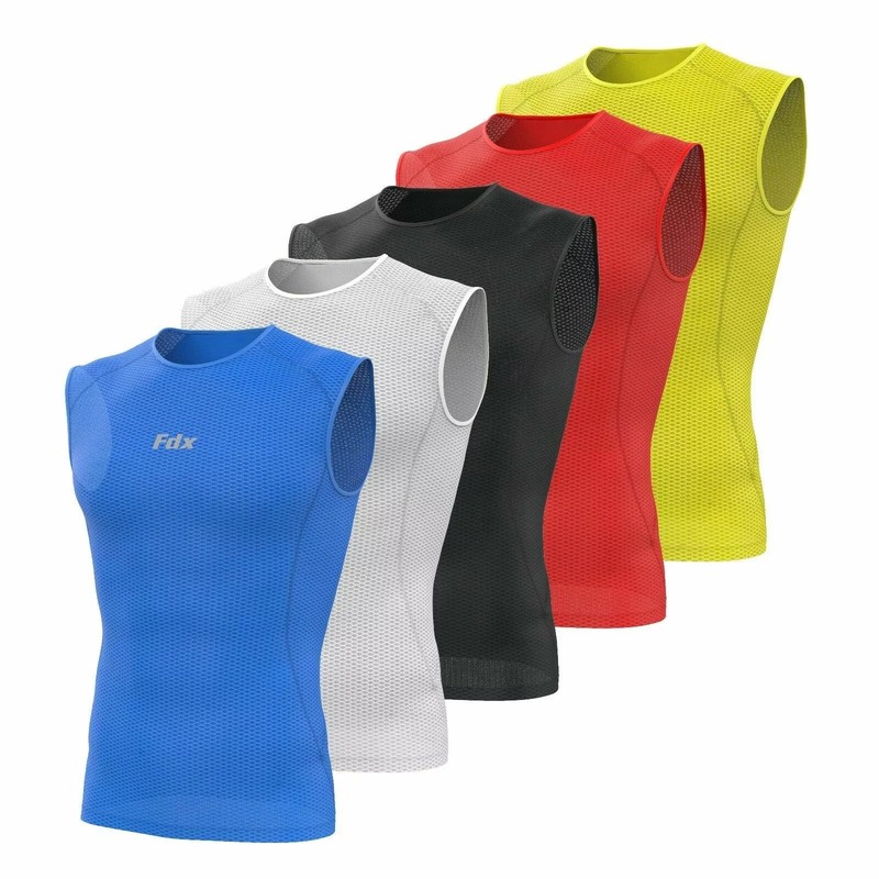 2PC Mens Sleeveless Cool Mesh Base Layer Lightweight Running fitness Cycling Top gallery