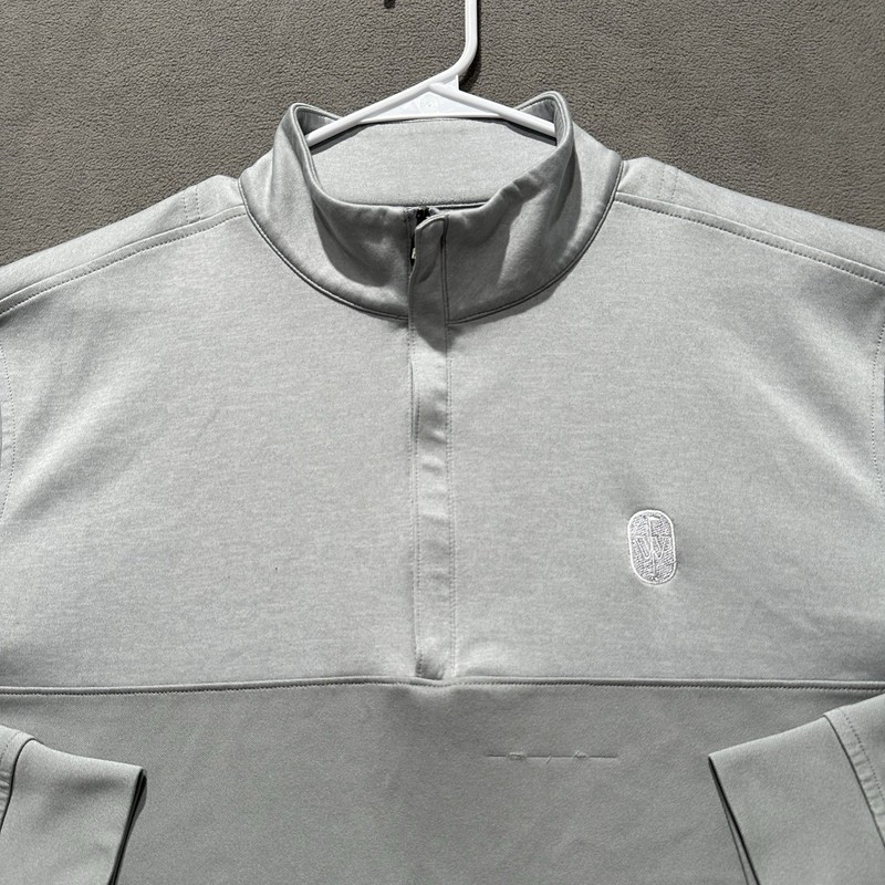 FootJoy Pullover Mens Large Gray Quarter Zip Golf Stretch Performance LOGO FAIR gallery