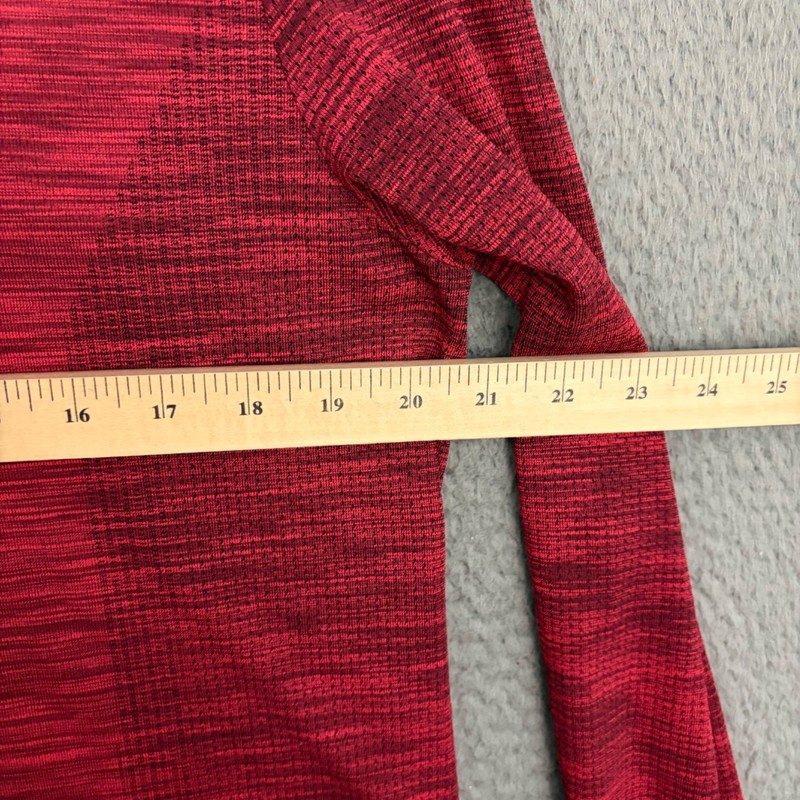 Under Armour Pullover Mens Large Fitted Red 1/4 Zip Long Sleeve Activewear Gym gallery