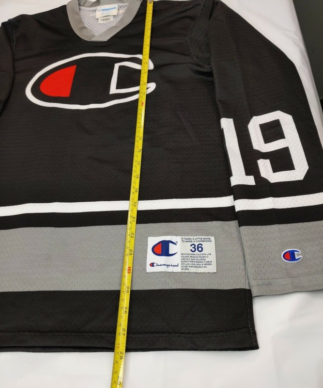 Vintage 90's CHAMPION #19 Lightweight Polyester Jersey Size Men's Small EUC! gallery