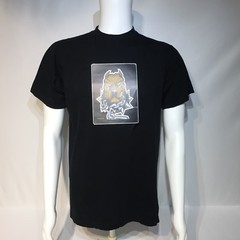 Mad Dog Men Size Med. Shirt Patched Dog Picture