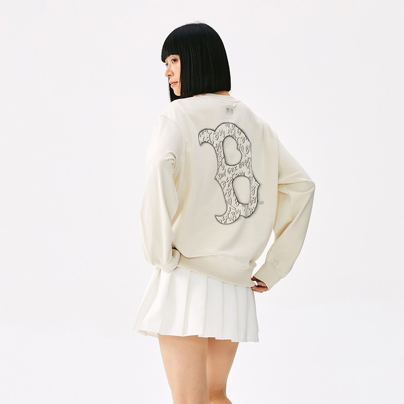 MLB Fashion Trend Solid Color Logo Hoodie Unisex gallery